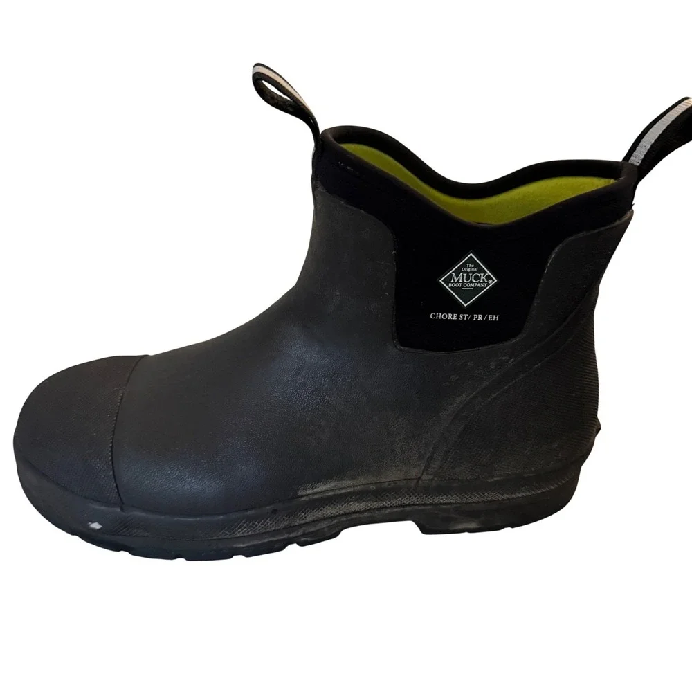 Muck Boot Company Chore ST Steel Toe Waterproof Work Boots Mens 12 Black EH PR